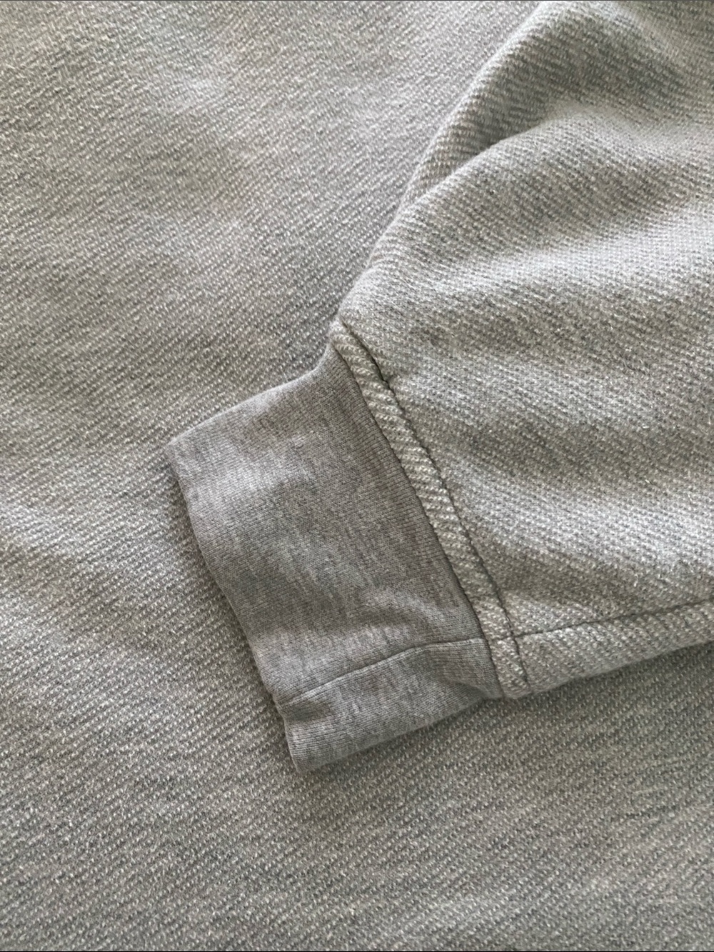 Left On Friday Grey Field Day Crewneck Cropped Boxy Sweatshirt wide sleeves - Picture 6 of 10